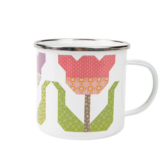 Lori Holt Enamel Tin Mug - Piece & Plenty