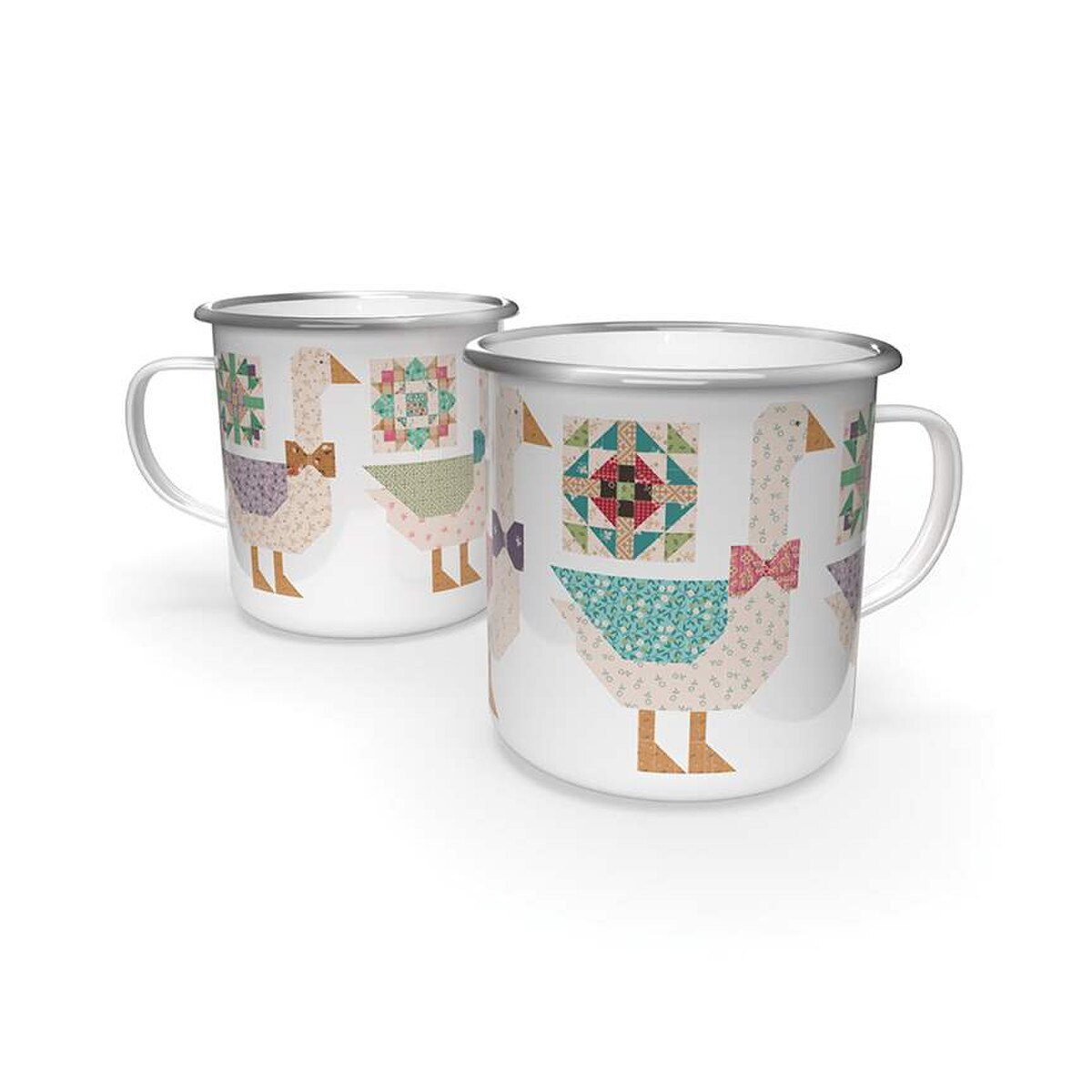 Lori Holt Enamel Tin Mug - Gentler TImes