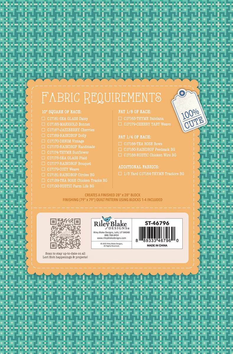 Quilt Seeds - Farmer's Daughter - Winter Barn