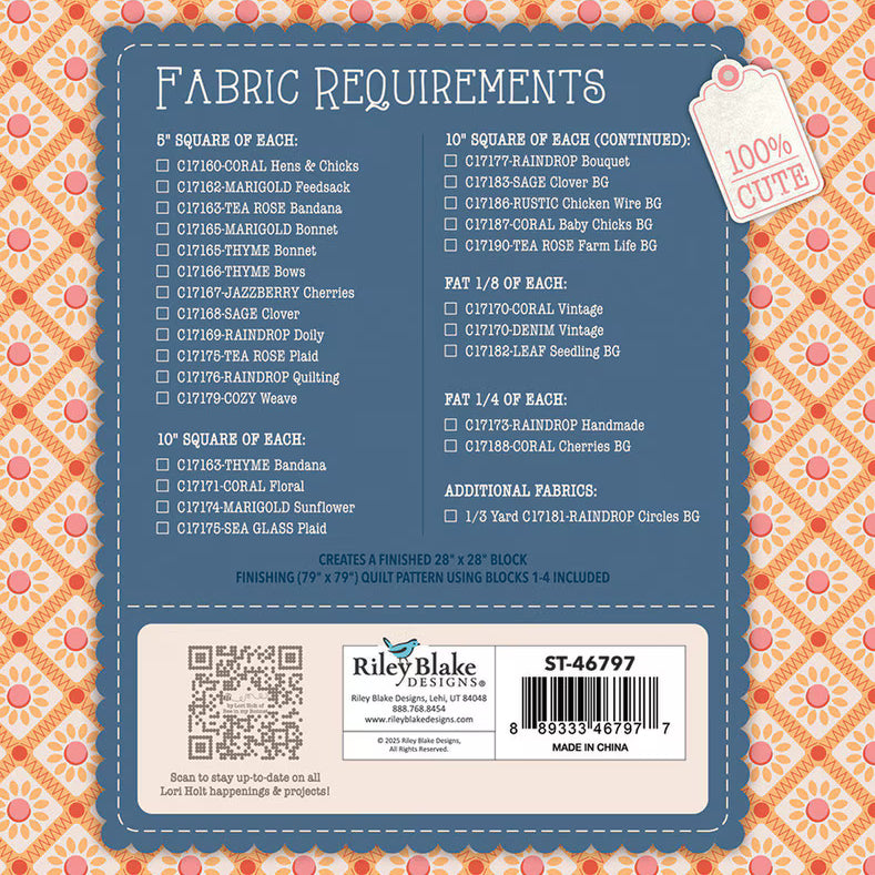 Quilt Seeds - Farmer's Daughter - Spring Barn