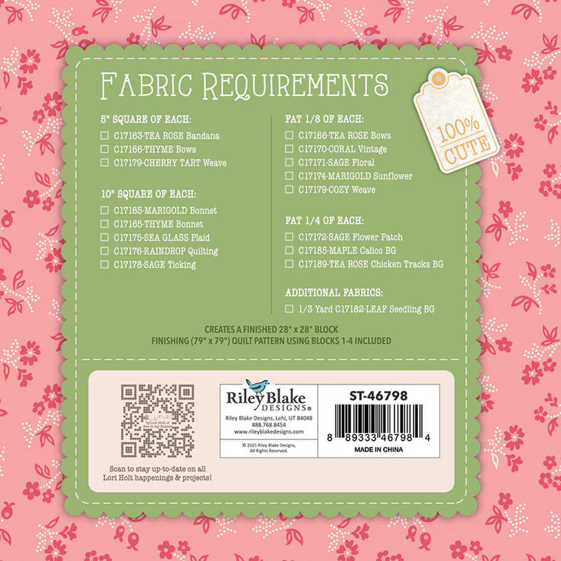 Quilt Seeds - Farmer's Daughter - Summer Barn