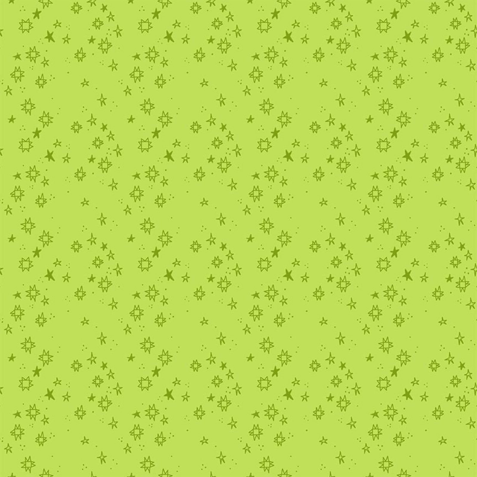 Green background with small star patterns