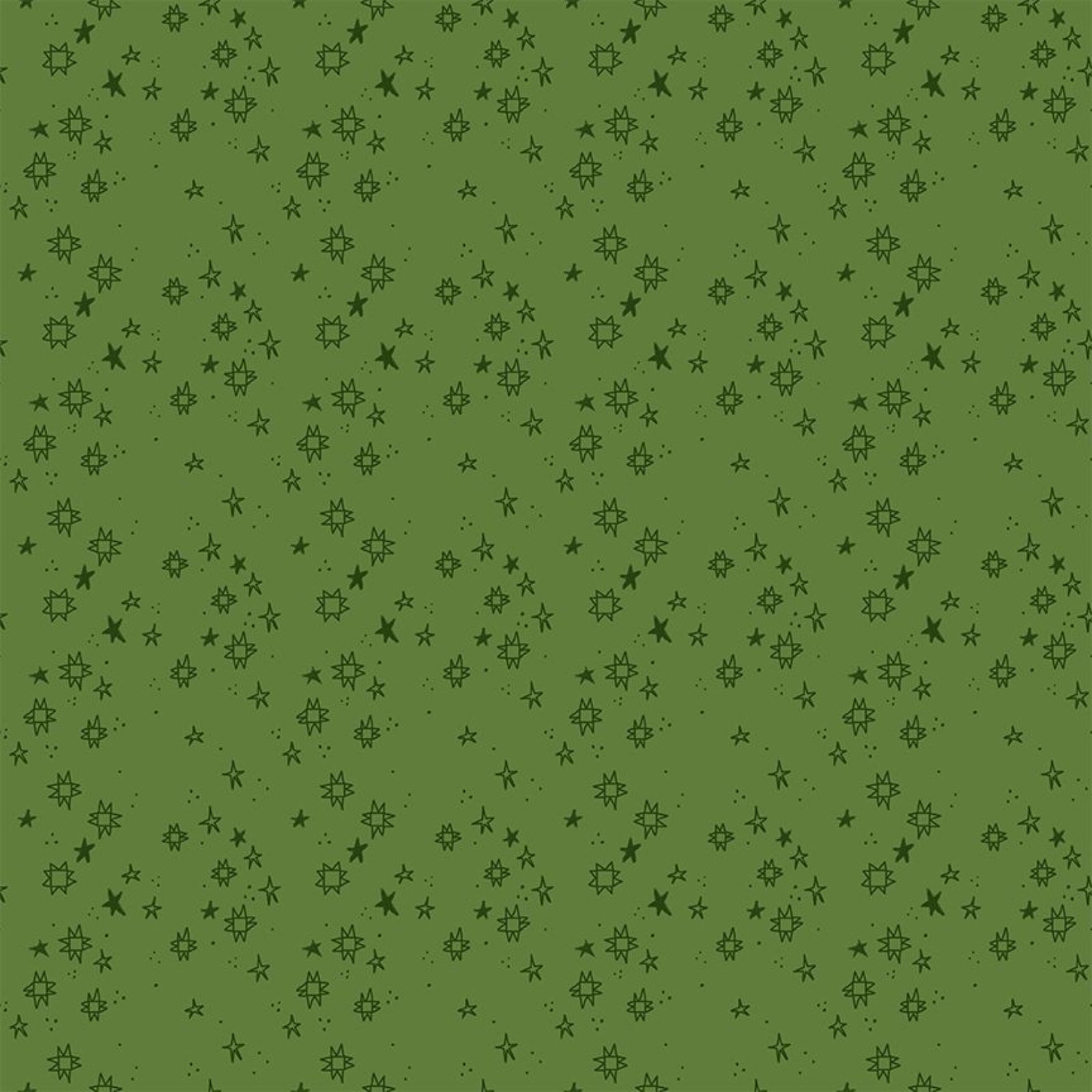 Green patterned background with small star shapes