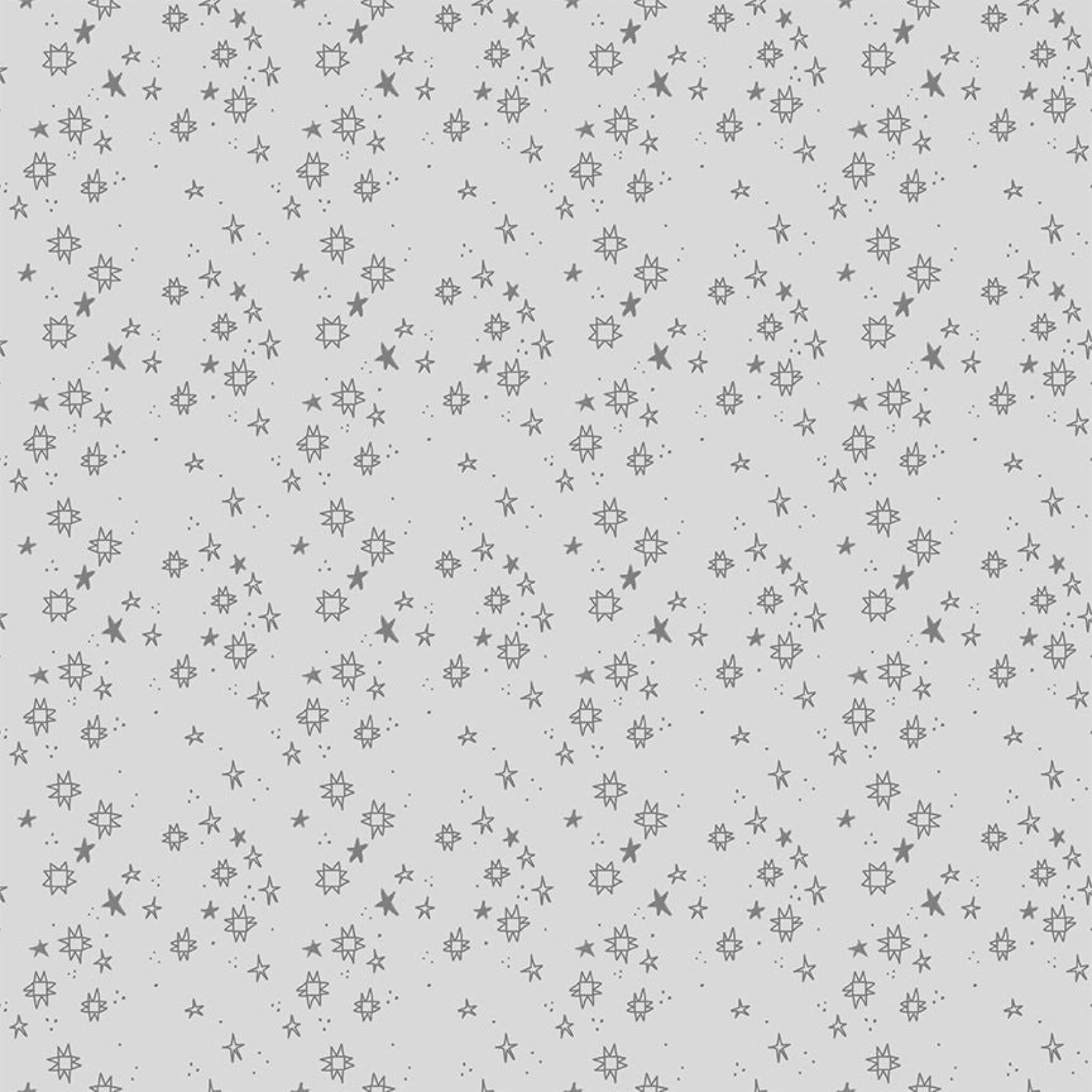 Pattern of small stars on a light gray background