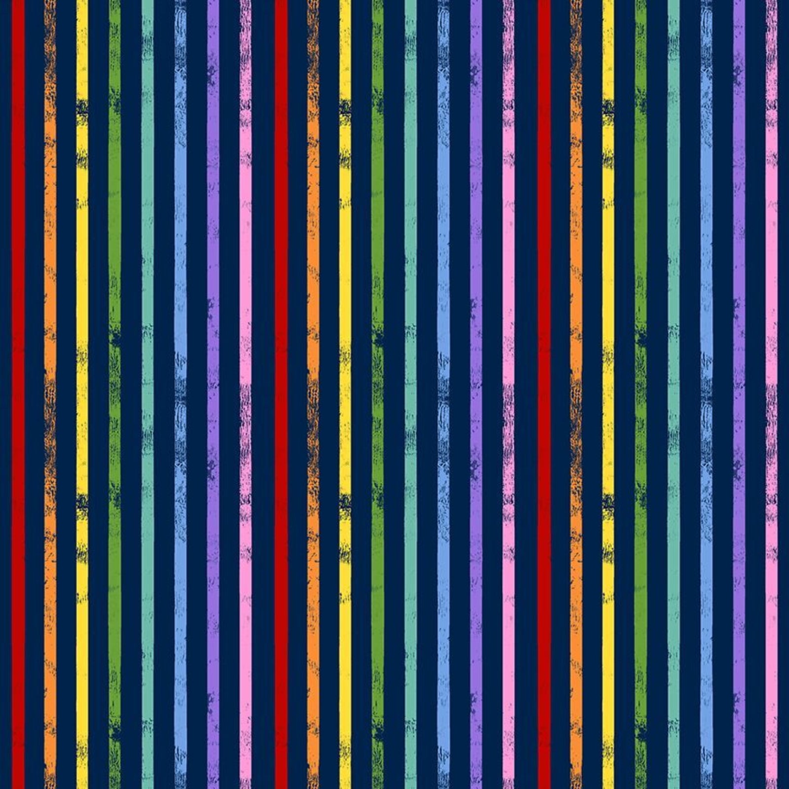Pattern of colorful vertical stripes on a blue background