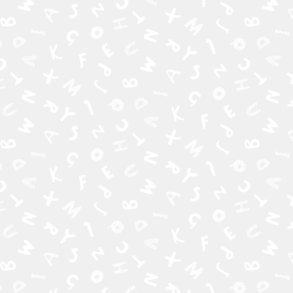 Easy As ABC - White-on-White