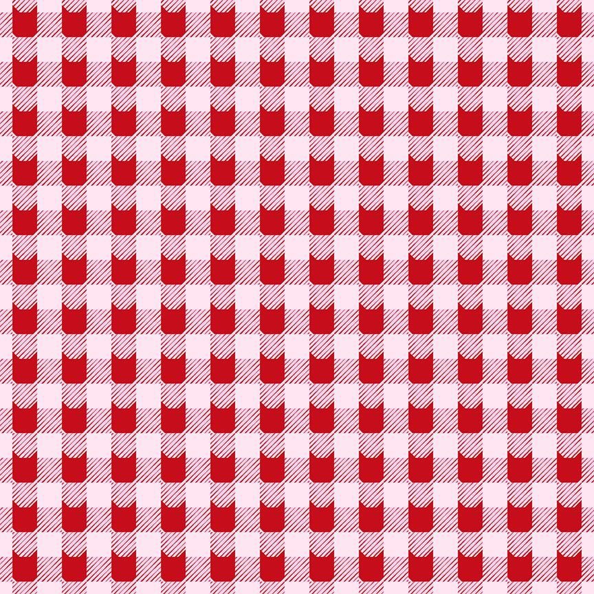 Festive Feline - Cat Plaid - Peppermint