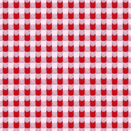 Festive Feline - Cat Plaid - Peppermint