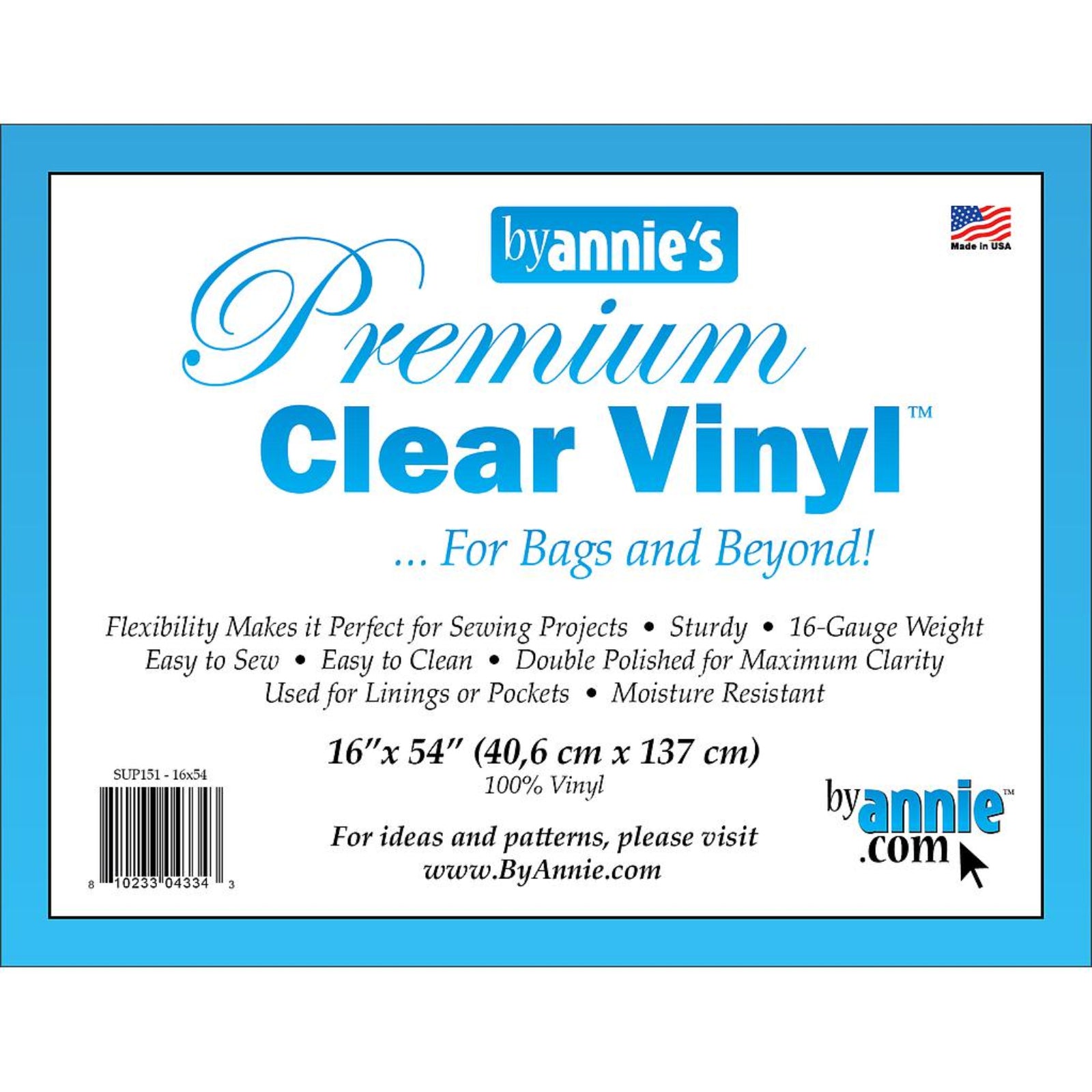 By Annie's Premium Clear Vinyl packaging with product details on a white background