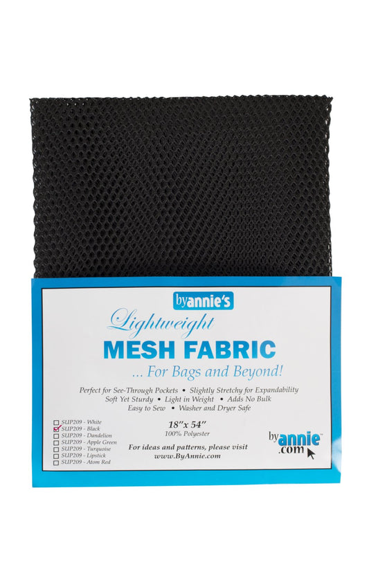 Lightweight Mesh - Black - 18" x 54"