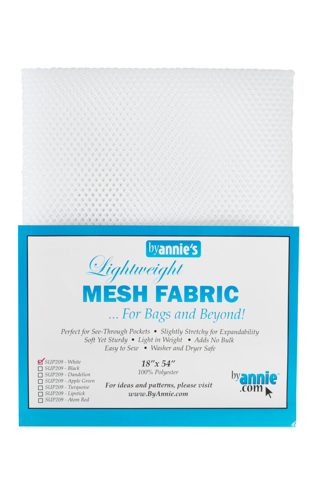 Lightweight Mesh - White - 18" x 54"