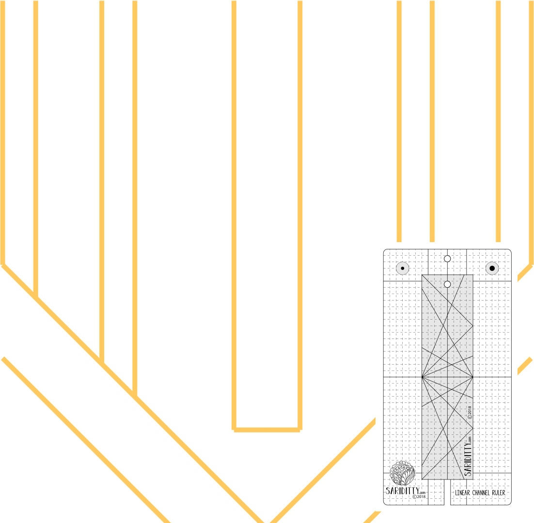 Sariditty - Linear Channel Ruler Set