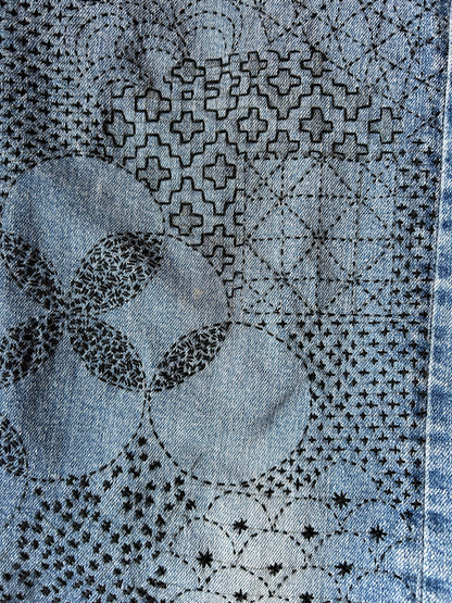 Sashiko Style Visible Mending—Hand Embroidery