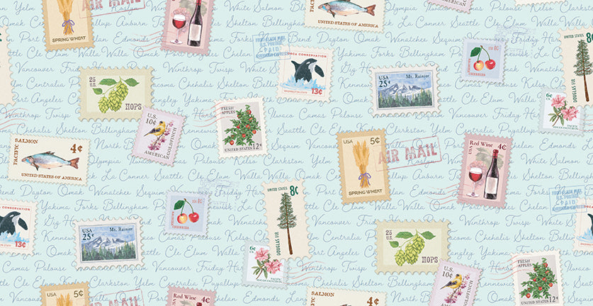 2026 PNW Shop Hop - Dear Washington - Stamps - Blue