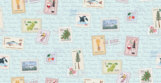 Pre-Order - 2026 PNW Shop Hop - Dear Washington - Stamps - Blue