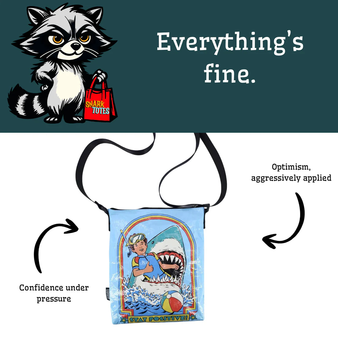 Stay Positive - Messenger Bag