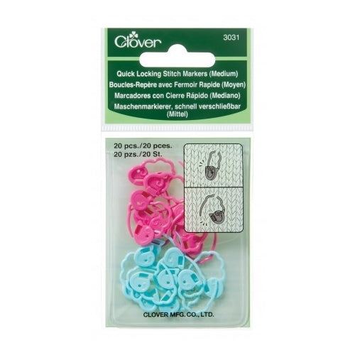 Stitch Markers Quick Locking - Medium