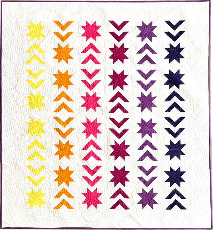 Sunset Star Quilt Pattern