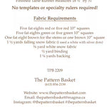 back cover the snowy pines table runner with fabric requirements
