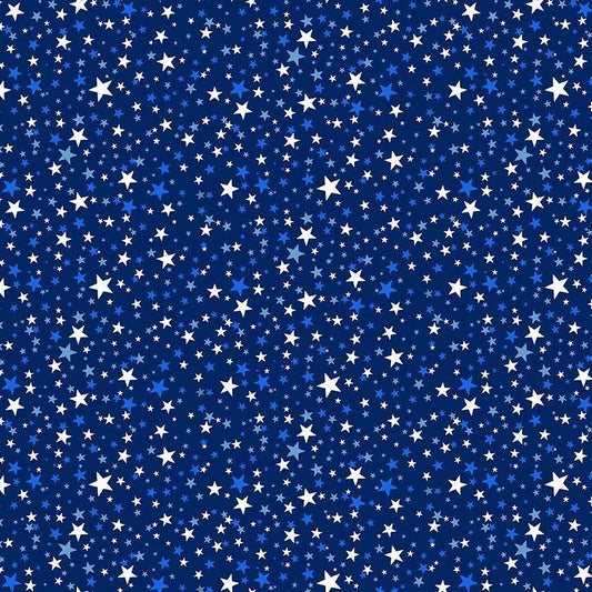 Tossed Stars - Navy