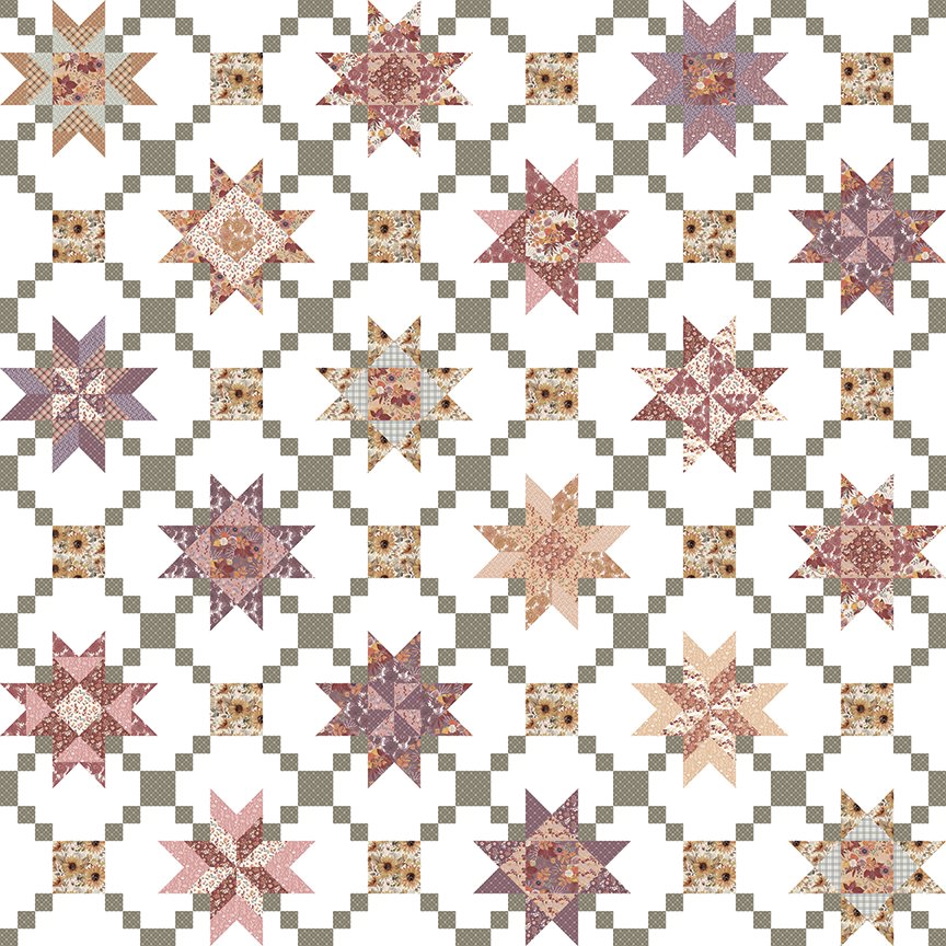 108" Wideback - Evening on the Prairie - Garden - Cloud