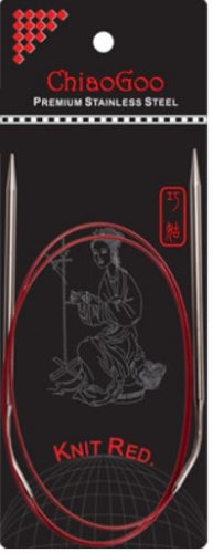 CG Knit Red - 40" Circular Needles - #7