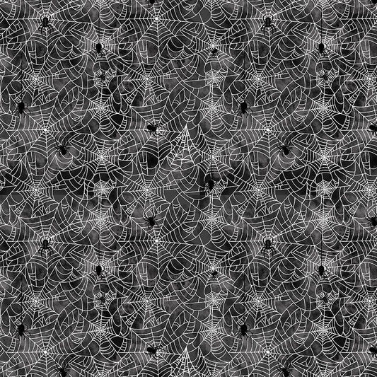 Spiders on webs fabric