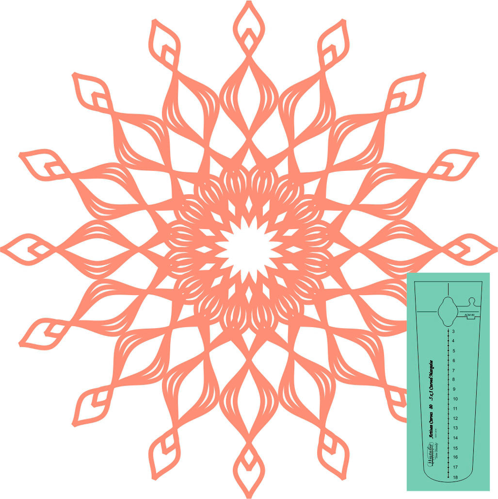 Westalee Artisan Curve Templates - Curved Marquise 85 - Low Shank