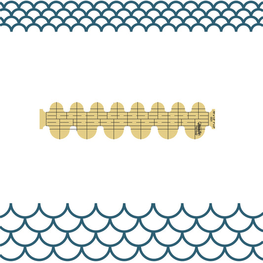 Westalee Clamshell Templates 1/2" x 1" and 1/2" x 3" - High Shank