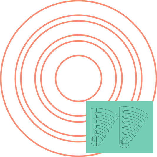 Westalee - Circles on Quilts Template Set 1 - Low Shank