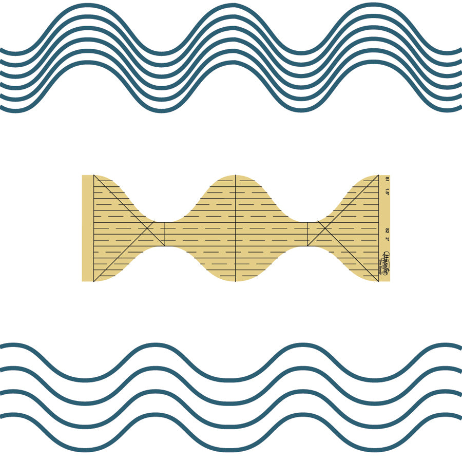 Westalee Serpentine Template - 1"x1.5" - Low Shank