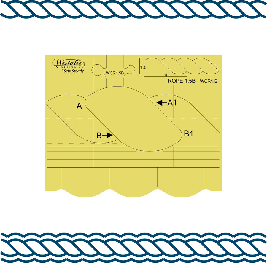 Westalee Continuous Rope & Echo Template 1.5B - High Shank