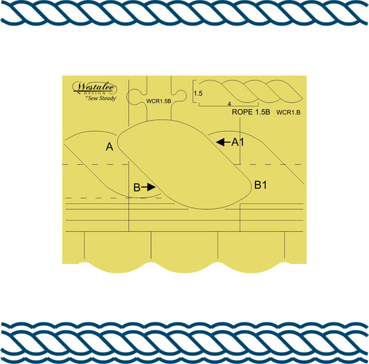 Westalee Continuous Rope & Echo Template 1.5B - High Shank