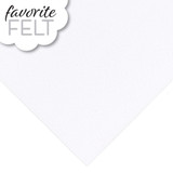 OESD Favorite Felt White 8"X12" 2 pk