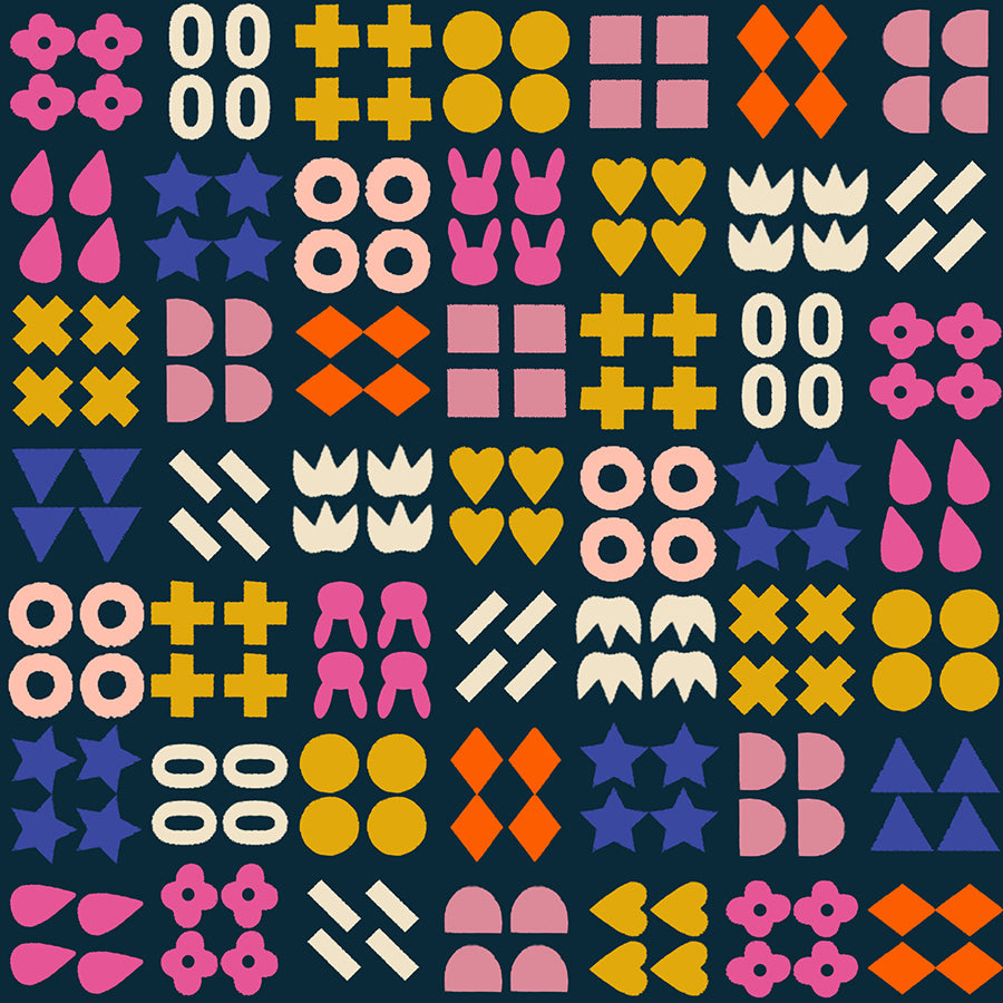 Woodland Park - Shapely - Teal Navy