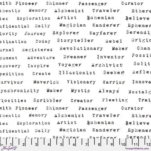 Writing on the Wall - Stamped - White