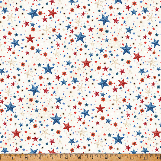 Red Truck Road Trip - Stars - Ivory
