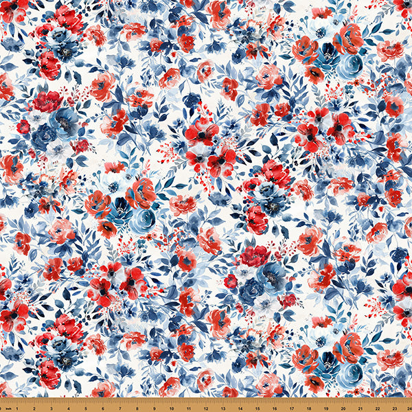 Red Truck Road Trip - Floral - White