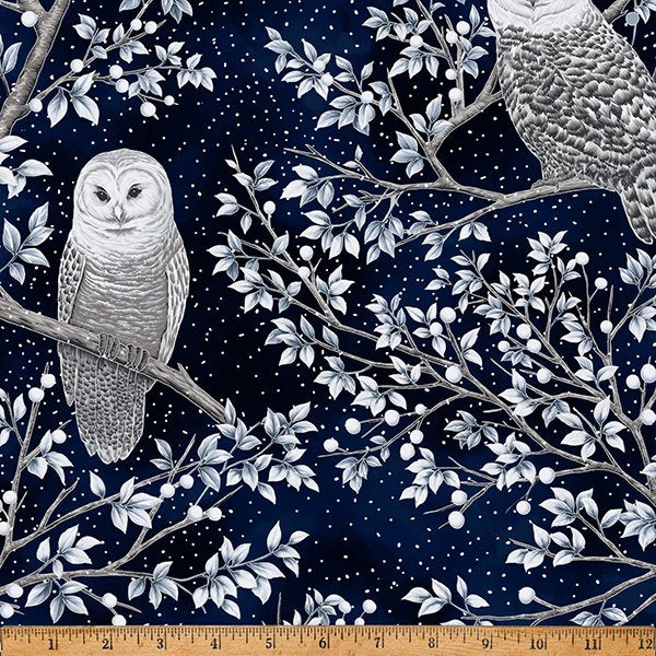 Midnight Perch - Owl - Midnight Silver