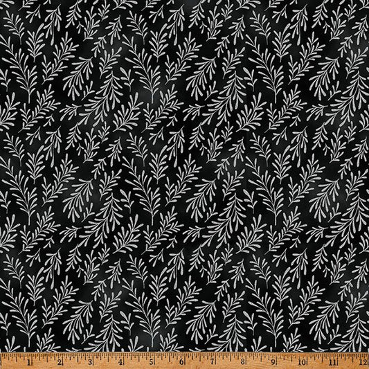 Midnight Perch - Fronds - Onyx Silver