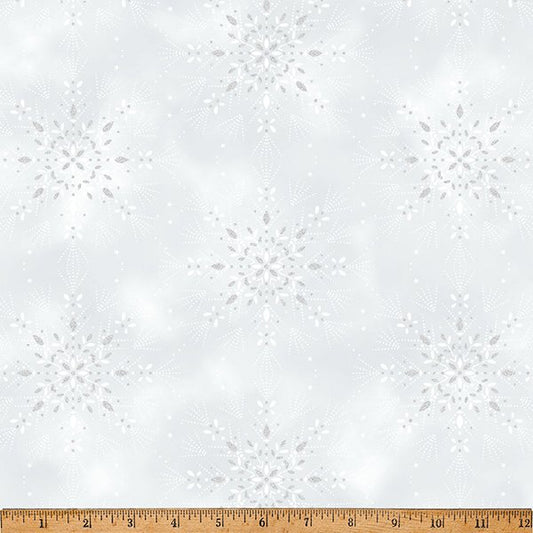 Midnight Perch - Lg Snowflakes - December Silver