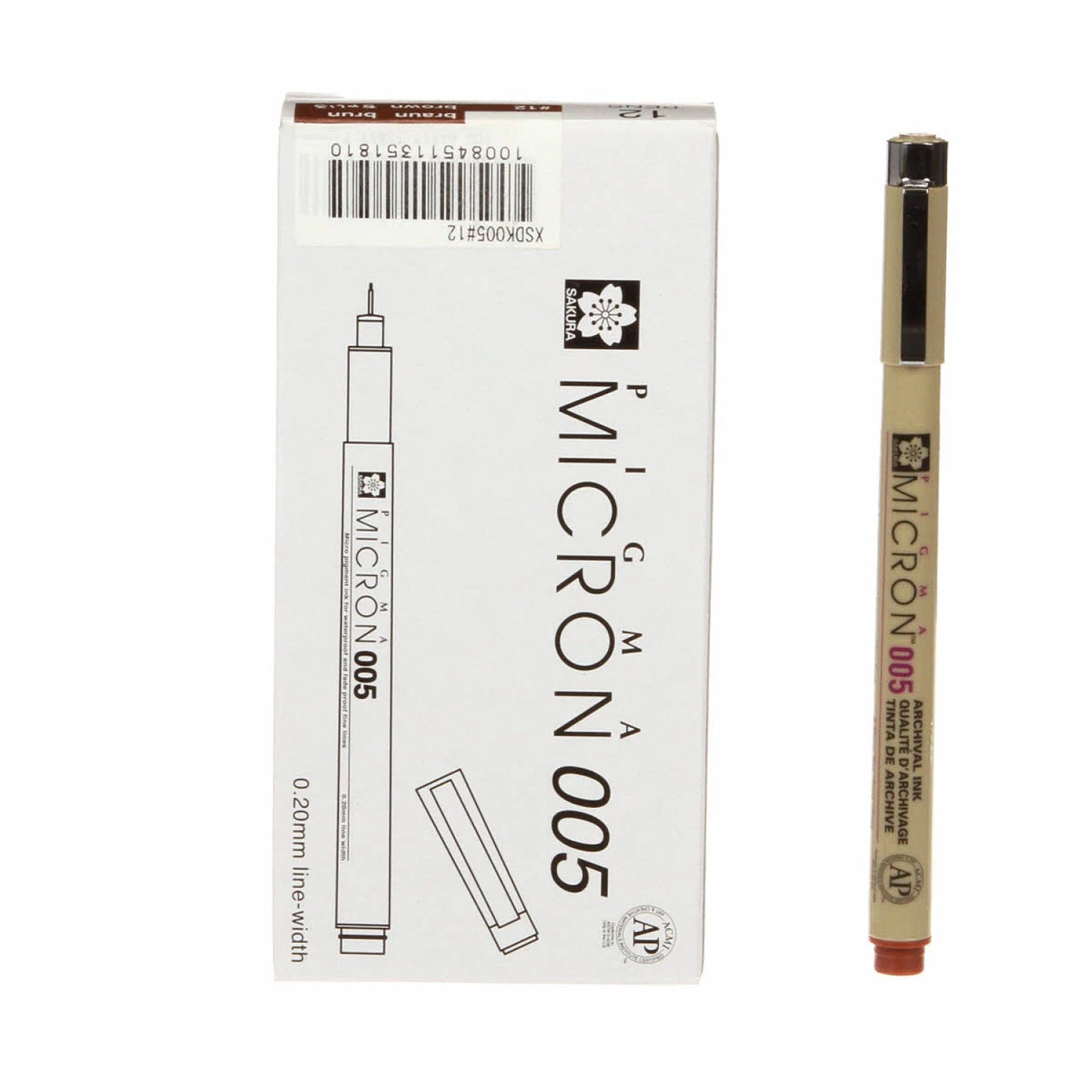 Pigma Micron 005 Pen .20mm Brown