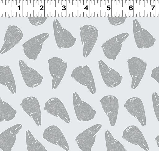 Forest Ferns - Hares - Mist Gray