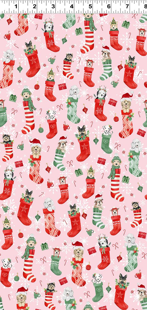Santa Paws - Stockings - Pink