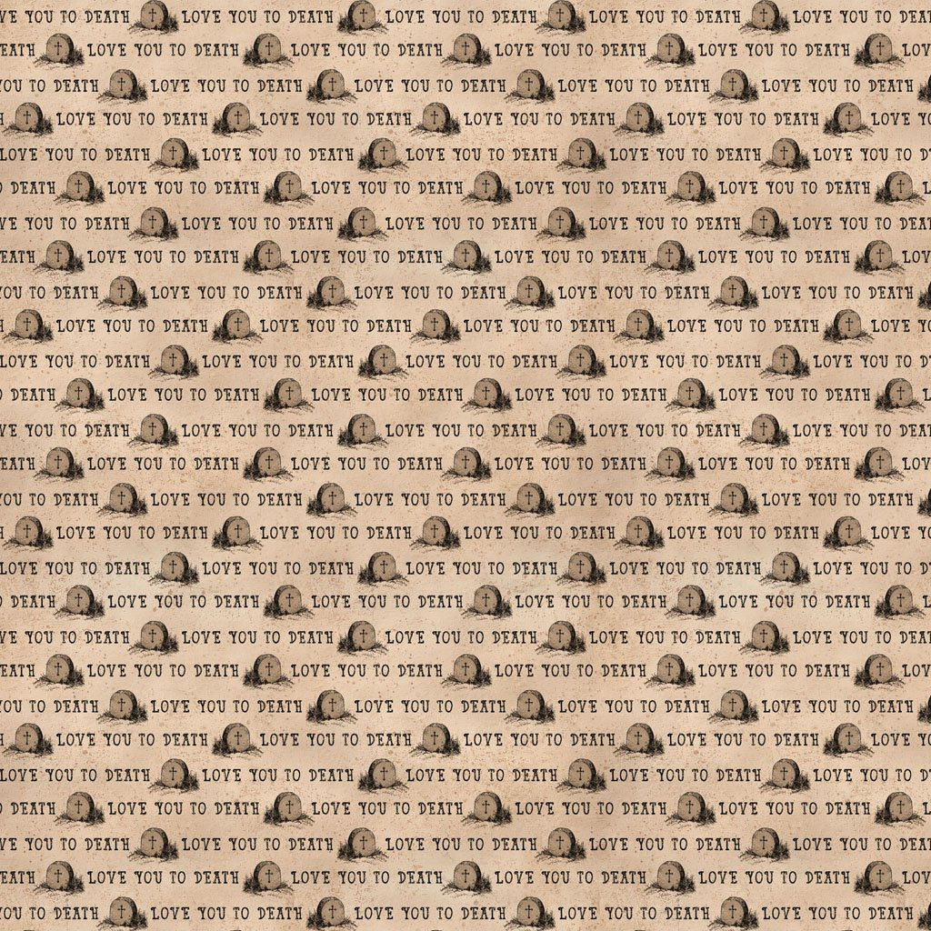 Gothic Halloween - Love You - Khaki