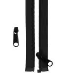 Separating Zipper And Extra Slide 50" - Black