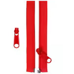 Separating Zipper And Extra Slide 50" - Atom Red
