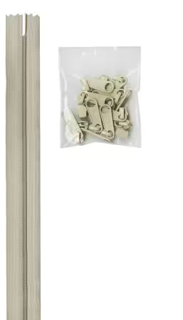 Zippers by the Yard - Natural - 4 yards