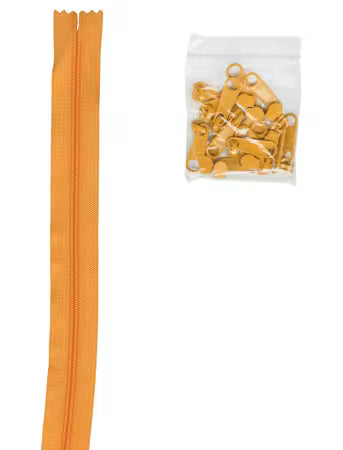 Zippers by the Yard - Papaya - 4 yds