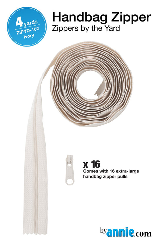 Zippers by the Yard - Ivory - 4 yards